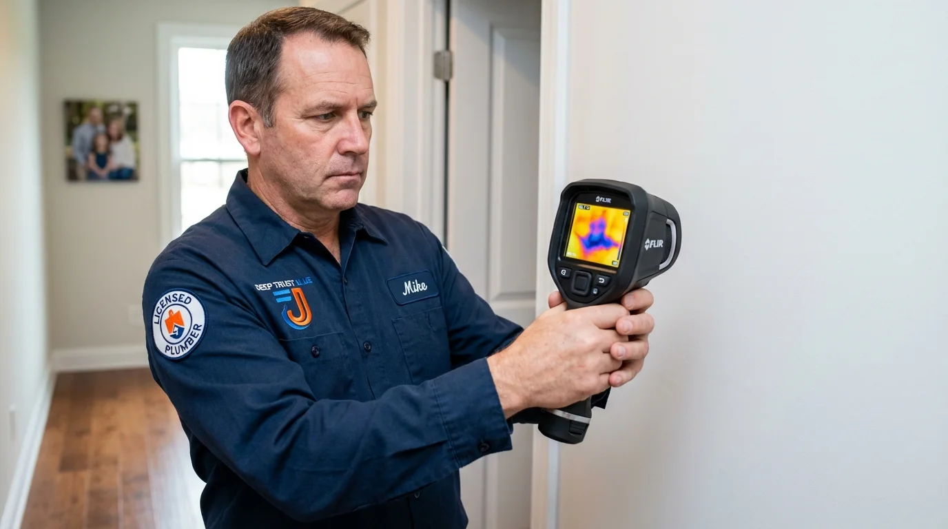 Thermal imaging leak detection by Johns Plumbing LLC in Opp